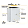 thumbnail image 1 of Spacemaker Patio Shed, 5x3, Flute Grey and Anthracite, 1 of 7
