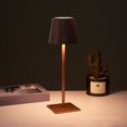 thumbnail image 1 of LED Cordless Table Lamp 3600mAh Rechargeable Battery, 3 Color Stepless Dimming, Portable Bedside Lamp For Bars, Bedroom, Restaurants, Reading, 1 of 8