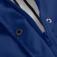 thumbnail image 4 of Women Casaul Solid Jackets Outdoor Plus Size Drawstring Zipper Hooded Raincoat Windproof Tops Coat with Pocket, 4 of 5