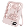 thumbnail image 3 of Abbracc Desk Fan Quiet Portable Rechargeable 5 Speeds Summer Cooling Fans Table Fan Mini Pink, 3 of 9