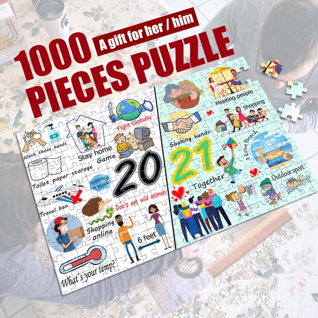 HUASHENG Puzzle Large Personalized Adults Gift Interesting 1000 Puzzles Toys Piece Game Puzzle Toy