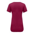 thumbnail image 4 of CEHVOM Fashion Woman V-Neck Short Sleeve Tops T-Shirt Summer Solid Loose Blouse, 4 of 5