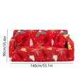 thumbnail image 3 of Birdeem Christmas Printed Sofa Cover Santa Claus Elastic Couch Cover Machine Washable Christmas Theme Red Sofa Slipcover for Living Room Festive Sofa Protector, 3 of 7