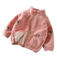thumbnail image 2 of LSLJS Toddler Baby Kids Winter Boys Girls Solid Color Cute Pattern Long Sleeved Thickening Coat Jacket, 2 of 3