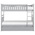 thumbnail image 1 of Lexicon Orion Lit Superposé Transitionnel en Bois Simple sur Simple avec Lit Gigogne, Gris, 1 of 4