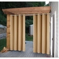 thumbnail image 1 of Cross Land Rideau Extérieur Imperméable pour patio,Jardin,Balcon, Antirouille à Oeillets - Rideau/drape à Oeillets Isolé Thermiquement Intérieur Extérieur,L54"TG96 Pouces,Beige,1 Panneau, 1 of 6