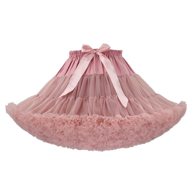 Mikilon Jupe Tutu de Danse de Fête pour Femmes Couleur Unie