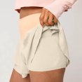 thumbnail image 2 of Besolor Womens Athletic Shorts Double Layers Ruffle High Waist Running Workout Tennis Shorts with Build in Shorts, 2 of 6