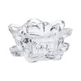 thumbnail image 2 of DOLITY Glass Lotus Candlestick Anniversary Table Centerpiece Tealight Candle Holder, 2 of 9