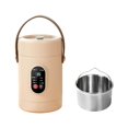 thumbnail image 1 of FEISHENTT Mini Electric Cooker with Visual Lid Portable Stewing Cooking Pot for Rice Eggs Noodles Porridge, 1 of 7