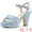 Sky Blue, variant on BLISSFUL STEP Women's Strap Platform Chunky Heel Slingback Sandals