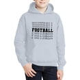 thumbnail image 3 of MIASHUI Sweat à Capuche Garçons Filles Enfants Rugby Imprimés Lettres Manches Longues Hauts Chauds, Gris, 1-2 Ans, 3 of 4