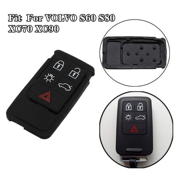 Bgsha Étui en Caoutchouc à 5 Boutons pour Télécommande de Voiture Volvo XC60 XC70 V70 S60 S80