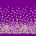 thumbnail image 1 of Soimoi Purple Cotton Voile Fabric Insect Panel Printed Craft Fabric by The Yard 56 Inch Wide, 1 of 1