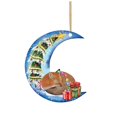 thumbnail image 2 of Christmas Cartoon Moon Puppy Christmas Tree Ornaments Creative Christmas Tree Pendant, 2 of 6