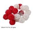 thumbnail image 3 of LED Rattan Ball String Lights - 9.84ft 20 Lights Decorative Lighting with USB Power for Bedroom, Wedding, Christmas | Indoor & Outdoor Use, 3 of 9