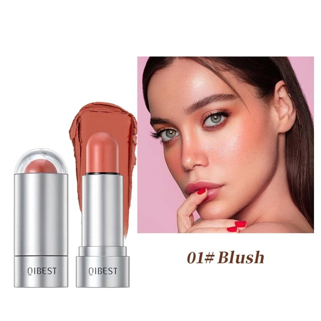 Mareep Blush Creamy Cheek Color Cheek Tint Cheek RougeBlush Stick 2-in-1 Blush and Lip Makeup Stick Multi Functional Lazy Eye Shadow Powder Blusher