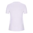 thumbnail image 5 of LSLJS Womens T Shirts Women's Fashion Casual Round Neck Pleated Solid Color Button Top Blouse, 5 of 5