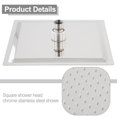 thumbnail image 3 of Bgsha 8 inch Large Round/Square Shower Head Overhead Rainfall Chrome Stainless Steel, 3 of 9