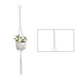 thumbnail image 2 of Flower Pot Hanger Indoor Outdoor Plants Hanging Basket Cotton Rope Plant Pot Holder, 2 of 8