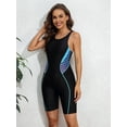 thumbnail image 4 of Charmo Womens Boyleg Unitard Swimsuits Racerback Athletic One Piece Bathing Suits, 4 of 6