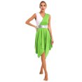 thumbnail image 1 of Aislor Robe de Danse Liturgique de Louange pour Femmes à Blocs de Couleur, Culte, Coupe Ample, Robe d'Église, Tenue de Louange, Vert Pâle, L, 1 of 7