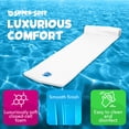 thumbnail image 3 of TRC Recreation Splash 1.25" Thick Foam Swimming Pool Float Lounger Mat, White, 3 of 8