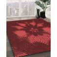 thumbnail image 3 of Ahgly Company Tapis d'Intérieur Lavables à la Machine, Carrés, Transitionnels, Rouges, 5 Pieds Carrés, 3 of 7
