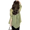 thumbnail image 1 of Summer Sunscreen Chiffon Shirt, Sun Protection Chiffon Blouse Lightweight, Summer Sunscreen Chiffon Blouse, 1 of 7