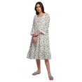 thumbnail image 4 of Moomaya Chemise de Nuit Évasée en Coton pour Femmes, 4 of 6