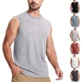 thumbnail image 1 of JDQJBZ Men's Tank Undershirts Summer Gradient Print Crew Neck Sleeveless Tops, 1 of 5