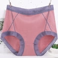 thumbnail image 2 of AherBiu Womens Plus Size Underwear Cotton Breathable Stretch Ladies Panties High Waisted Full Coverage Briefs, 2 of 4