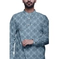 thumbnail image 3 of Atasi Kurta Pyjama de Fête pour Hommes, Col Mandarin, Ensemble Ethnique Imprimé Kurta, 3 of 3