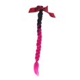 thumbnail image 3 of koolsoo Pigtails / Ponytail Motorcycle Braid Ombre Black to Fuchsia, 3 of 7