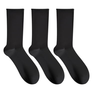 Secret® Bamboo Roll Top Crew Socks 3pk