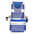 thumbnail image 3 of Ostrich Chaise Longue Extérieure 3-en-1 Inclinable 16 Pouces de Hauteur, Bleue (Lot de 4), 3 of 5