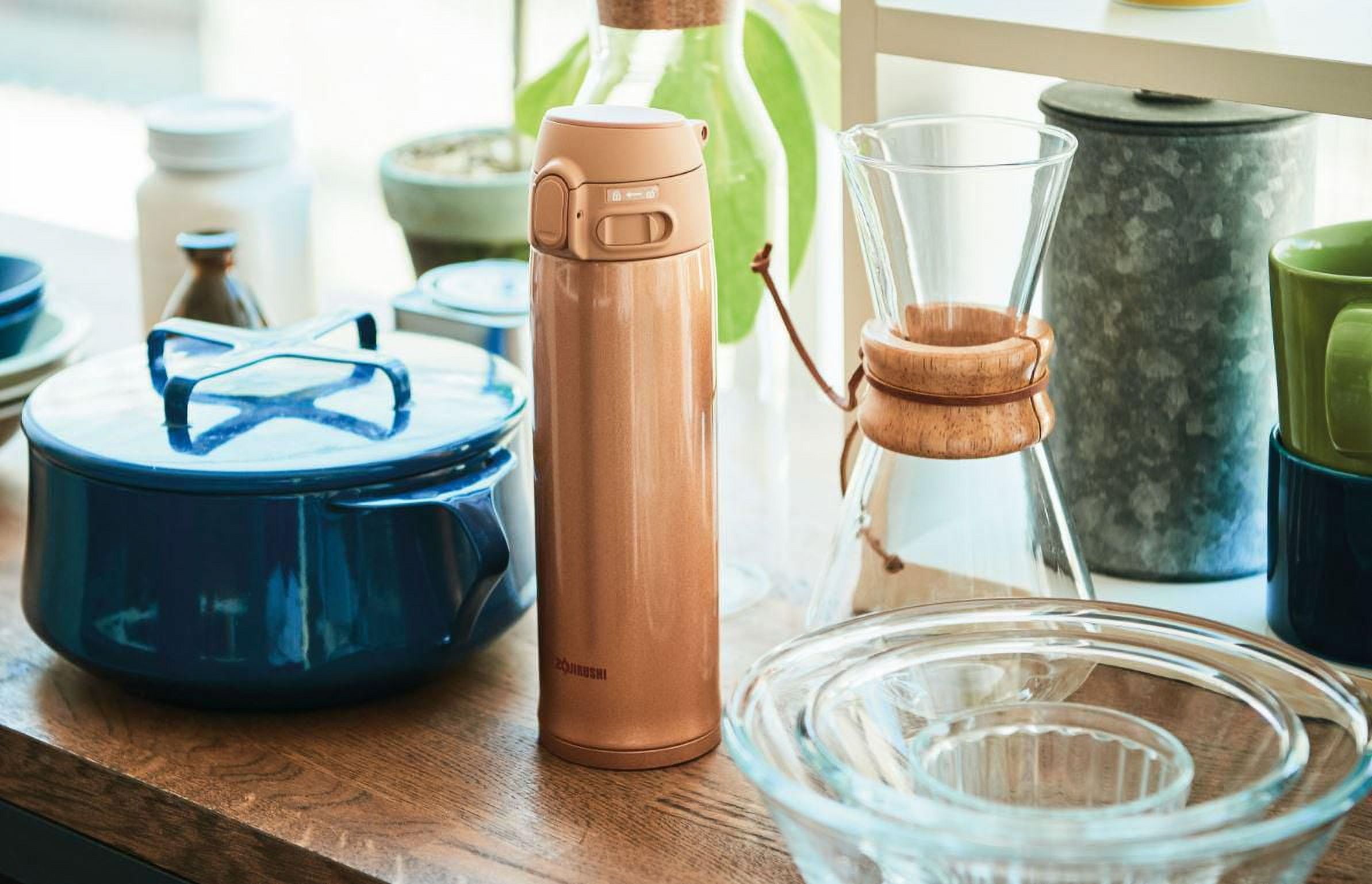 Zojirushi Bouteille isolée sous vide SM-TA48(DM), Miel d'or, 0,48L