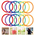 thumbnail image 4 of Miangastore 12pcs Plastic Toss Rings Kids Ring Toss Game for Carnival Garden Backyard Outdoor Games (Random Color), 4 of 8