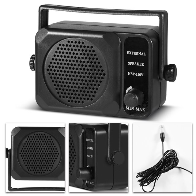 Loewten Mini Haut-Parleur, Haut-Parleur Externe Portable avec Vis pour Voiture