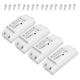 thumbnail image 1 of 4Pcs WiFi and BT Smart Switch 10A 2200W Dual-mode On/Off Device Voice Tuya APP Remote, 1 of 8
