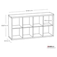 thumbnail image 4 of ClosetMaid Bibliothèque Décorative à Dos Ouvert Organisateur de Rangement à 8 Cubes, Gris Graphite, 4 of 5