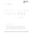 thumbnail image 4 of Ghent 8-Feet Length Aluminum 1-Inch Maprail with Cork Insert, 1 per Carton (MR8-1), 4 of 4