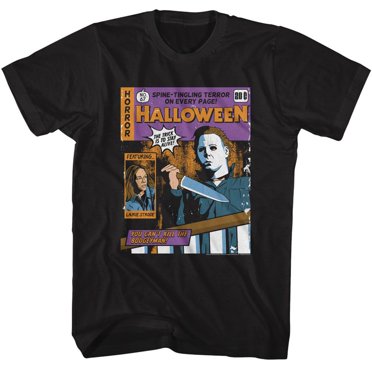 Halloween Horror Comic Black Adult T-Shirt 4Xlt