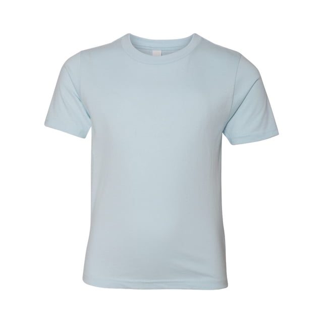 Next Level Youth Cotton Crew, XS, Light Blue