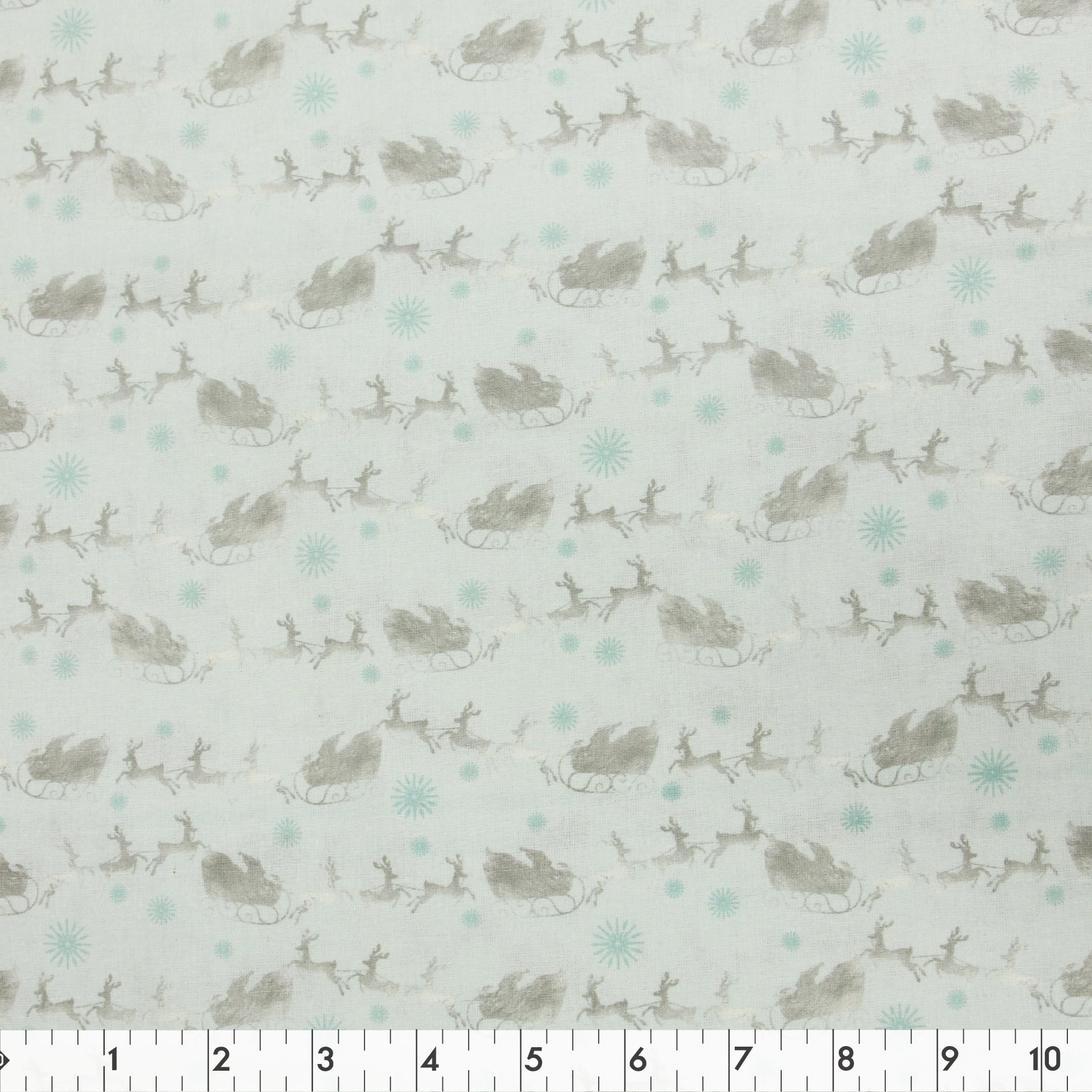 FABRIC CREATIONS Mint Noël imprimé tissu de coton au mètre, 107 cm (42.1 po) (42")