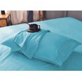 thumbnail image 2 of the Season Essentials Wrinkle Free Sheet Sets with Deep Pockets & Stain Resistant, 4 pc, 1800 Thread Count Bamboo Based, Aqua, California King, 2 of 11