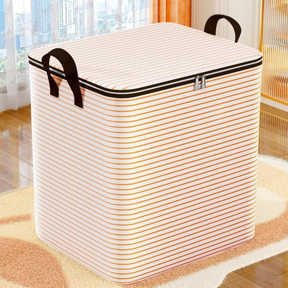 Mother's Day Gift's,Large-Capacity Clothes Storage Box for Home Moving, Waterproof Wardrobe Clothing Storage Bag and Basket Box, | Cloth, Yellow-537 $BS$3