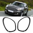 thumbnail image 4 of 51139801573, Cadre de Phares avant Anti-Rayures Couverture Excellente Performance Protection de Phares avant Haute Résistance pour Voiture Brillant Noir, 4 of 8