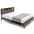 thumbnail image 1 of Costway Queen Bed Frame Upholstered Platform Mattress Foundation with Storage Headboard, 1 of 1