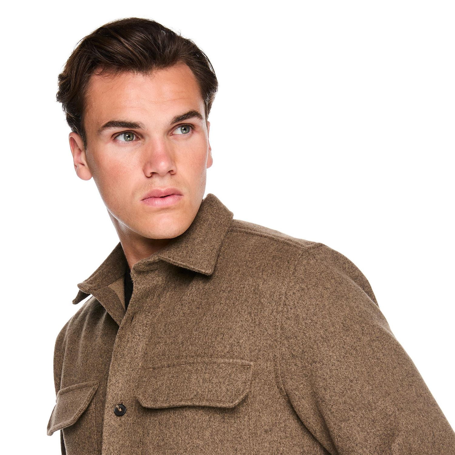 Chemise d’extérieur en flanelle brossée George pour hommes